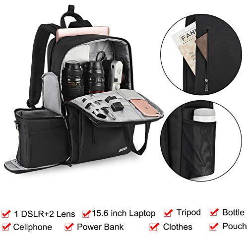 CADeN DSLR Camera Backpack Bag Waterproof Anti Theft with