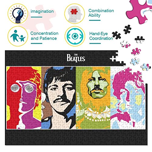 The Beatles Puzzle Adulte – Puzzle 1000 P – Photo De Groupe de Rock Musique – Adultes Et Enfants – Puzzle De Qualité Supérieure 1000pcs (75x50cm) - Les Beatles, Paul McCartney, John Lennon, RIngo Starr, George Harrison The Beatles Puzzle Adulte - Puzzle 1000 P - Photo De Groupe de Rock Musique - Adultes Et Enfants - Puzzle De Qualité Supérieure 1000pcs (75x50cm) – Image 4