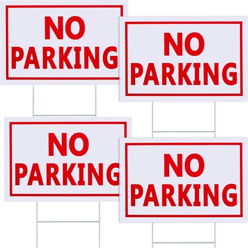Panneau No Parking avec piquets pour sécuriser l'accès de votre allée