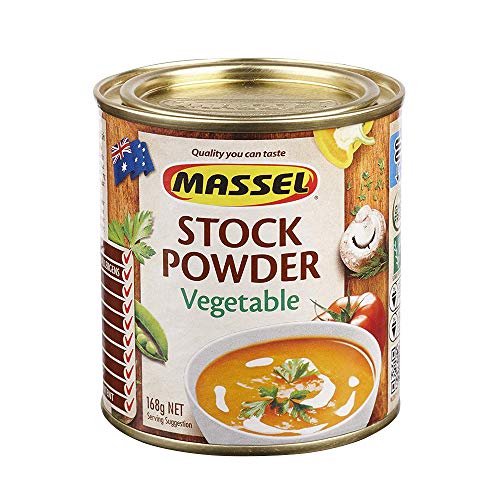 Massel, Stock Powder - No MSG, Gluten-Free, Vegetable Flavour - 168 g, Pack of 6 Canned Soup Stock