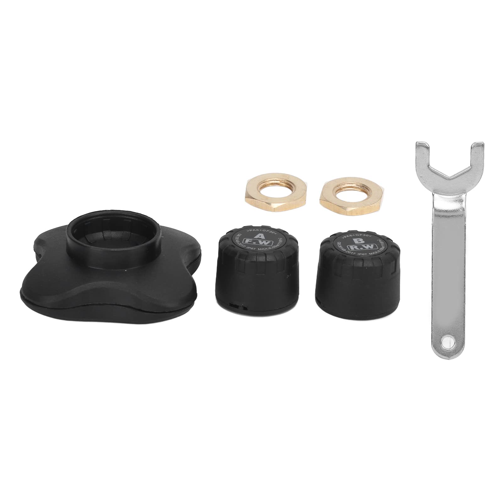 Cocoarm Capteurs TPMS pour Moto Capteur de Pression des Pneus ABS 1.0 à 3.5 Bluetooth 4.0 Externe intégré avec Alertes de Température pour Motos, Véhicules électriques, Vélos