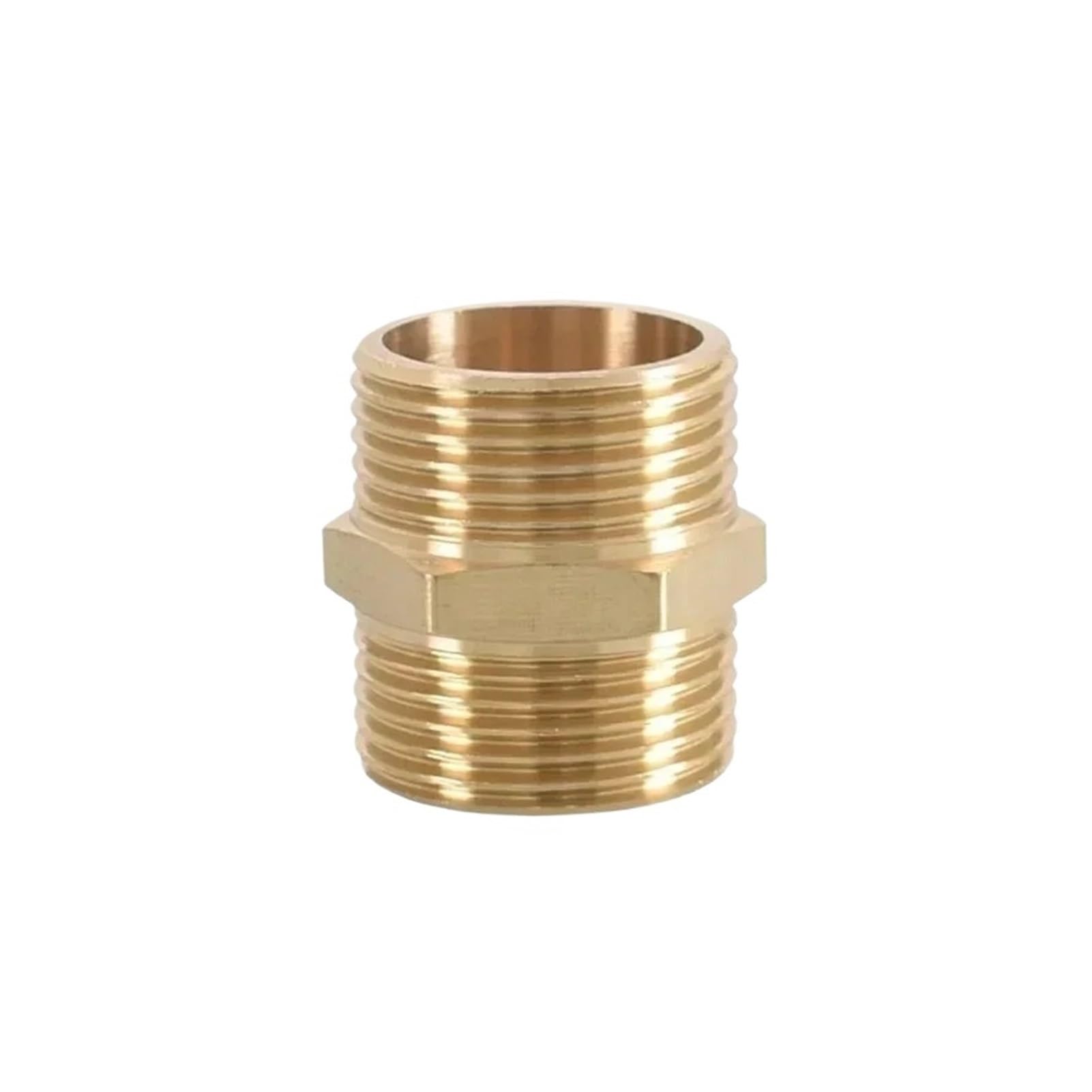 10 Uds 1/8 "1/4" 3/8 "1/2" hilo macho a hembra casquillo hexagonal conectores de tubo de latón adaptador acoplador accesorio roscado(1 to 1,50 PCS)