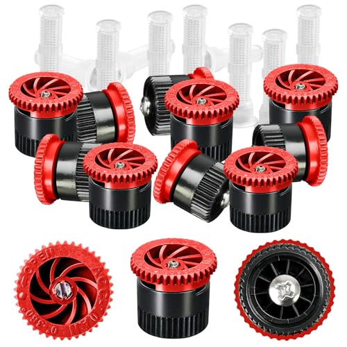 HolyMaji 10 Pieces Variable Arc Nozzle, Replacement Pop-up Sprinkler Heads Compatible with Most of Adjustable Pop Up Sprinklers Spray Head for Garden Lawn Irrigation (10AN)
