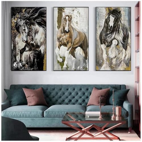 Pósters de caballos Yocheng para decorar el salón con elegante arte animal moderno