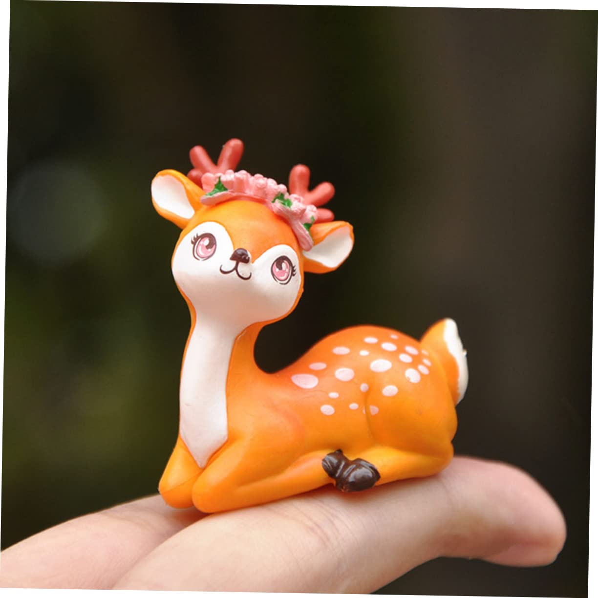 ULTECHNOVO 20stücke Cartoon REH Figuren Resin Tier Dekoration Für Schreibtisch Garten Und Party Niedliche REH Ornamente Für Kreative Innenraumgestaltung