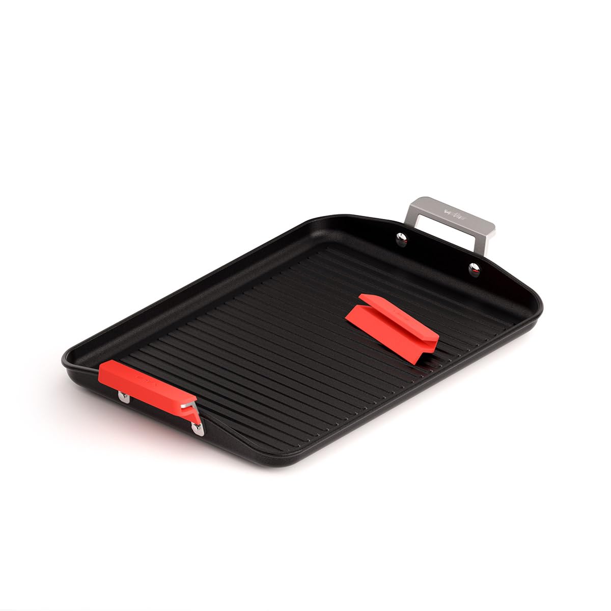Valira Aire - Grill Premium de 34x25 cm hecho en España, aluminio fundido con antiadherente reforzado, apto para inducción