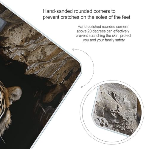 Báscula digital Tiger in Cave de vidrio templado miniatura 4