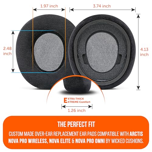 Coussinets FPS Arctis Nova Pro Wireless par Wicked Cushions pour une isolation sonore totale - 6