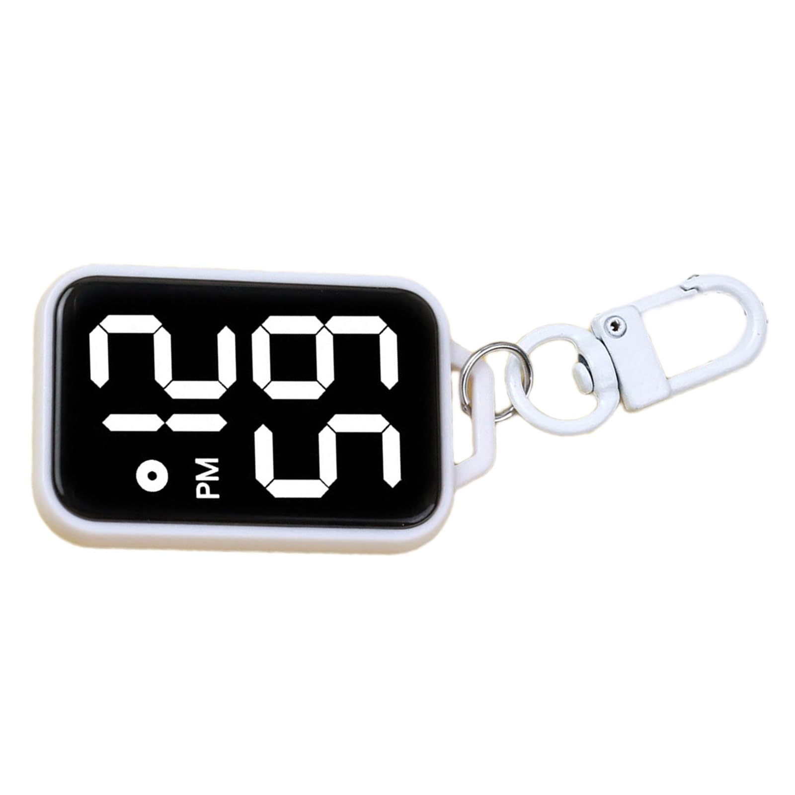 Veltros Student Keychain Digital Pocket Watch Miniature Electronic Clock Housing Backpack Pendants School Essential Miniature Digital Keychain Watch