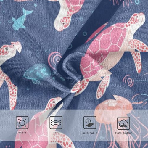 Wusikd Turtle Ocean Boys' Underwear Cotton Fishes Boys Briefs Soft Toddler Underwear 2T3