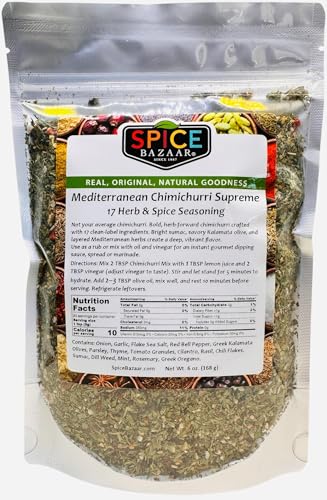 Mediterranean Chimichurri Supreme, Chef-crafted with 17 premium herbs, spices, and