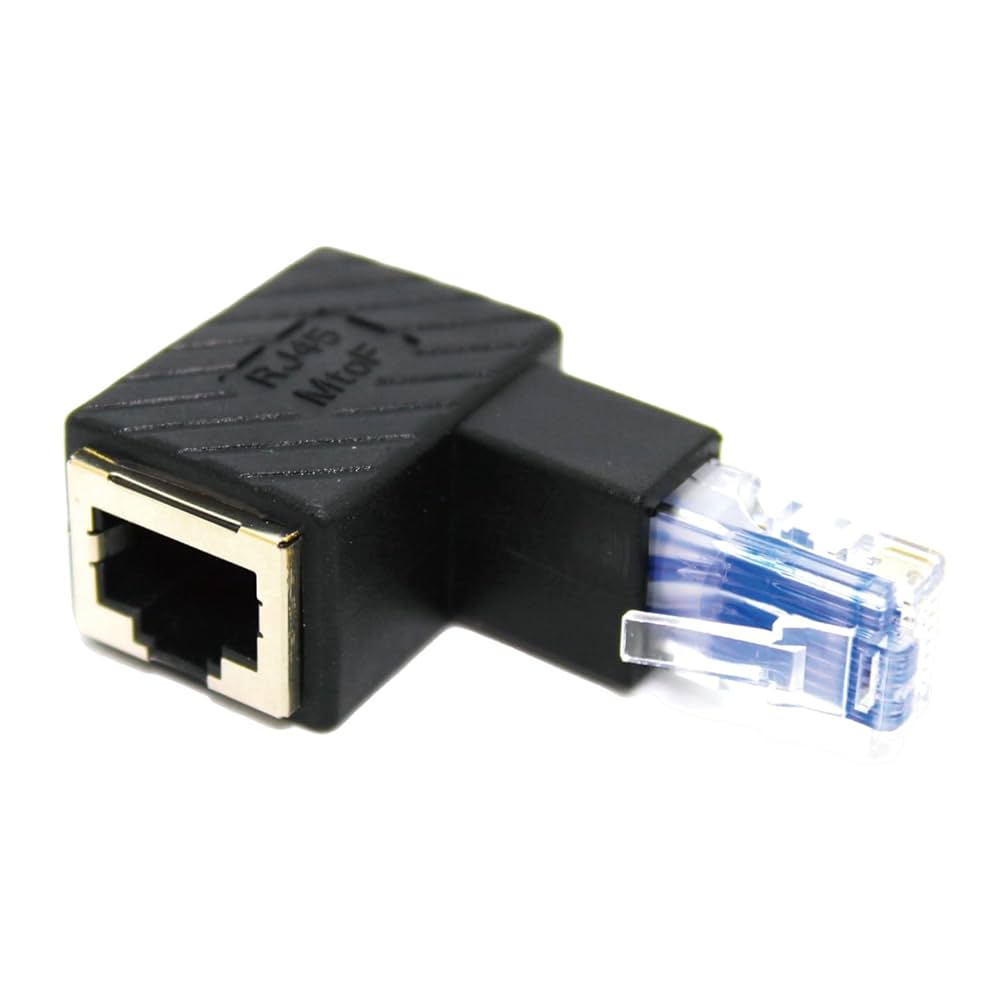 LANケーブルコネクタ　RJ45 Amazon.co.jp: FUJIMORI LAN コネクタ L字 L字型 直角 90度 RJ45