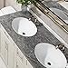 Livelynine Dark Grey Marble Contact Paper for Countertops Kitchen Counter Top Peel and Stick Waterproof Marble Wallpaper Renter Friendly Countertop Cover Desk Vinyl Wrap Bathroom Cabinets 15.8X78.8