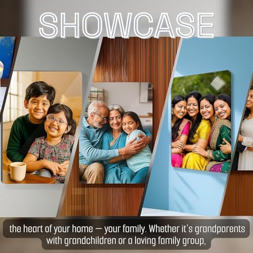 Image of 5 mm Acrylic Customize Photo Frame for Wall | Personalized Photo Frame | Wall Decor | Wall Mount Frameless Picture Photo | Self Adhesive (8.5X11.7 inches)