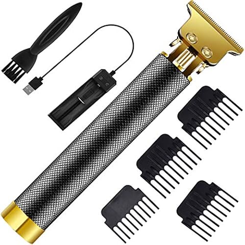 AUPancc Winnieindustries Professional Cordless Rechargeable Hair Trimmer,0mm Baldheaded Hair Clippers T-Blade Hair Clipper for Men Zero Gapped Detail Beard Shaver Barbershop Cover