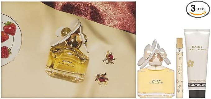 Daisy by Marc Jacobs for Women 3 Piece Set Includes: 3.3 oz Eau de Toilette Spray + 2.5 oz Luminous Body Lotion + 0.33 oz Eau de Toilette Spray