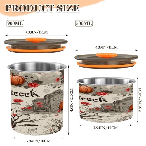 Envase de café de acero inoxidable 500 ml con tapa miniatura 2