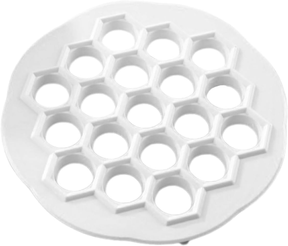 Plastic Dumpling Mold 19 Hole Kitchen Pelmeni Maker White