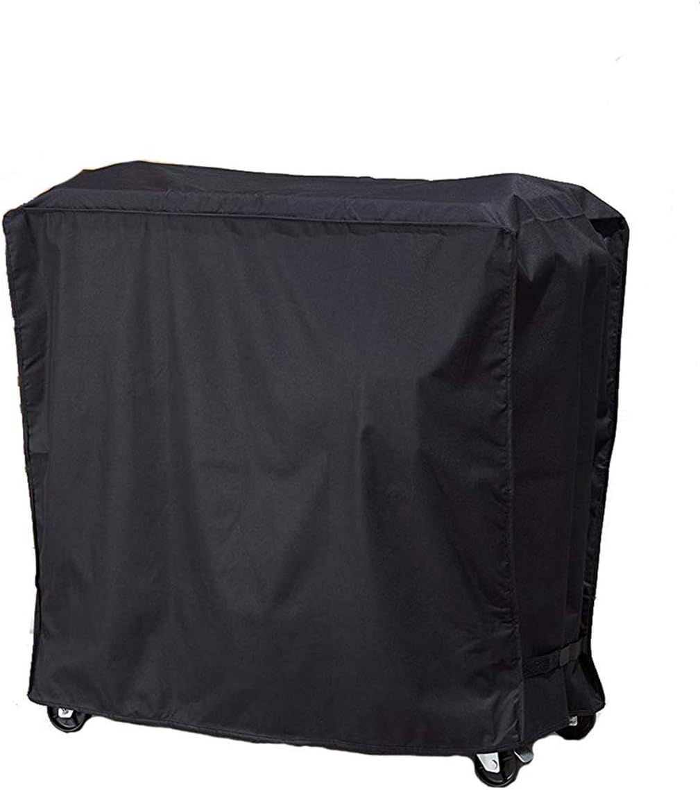 J&C 35x20x34in Cooler Cart Cover-Black Waterproof UV Resistant Patio Rolling Cooler for Most of 80 QT Patio Ice Chest Party