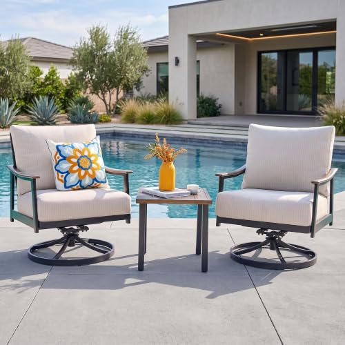 Swivel Rocker Wicker Bistro Set