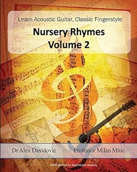 Paperback Learn Acoustic Guitar, Classic Fingerstyle: Nursery Rhymes Volume 2 Book