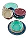 12-Pc. Rustic Melamine Dinnerware Set