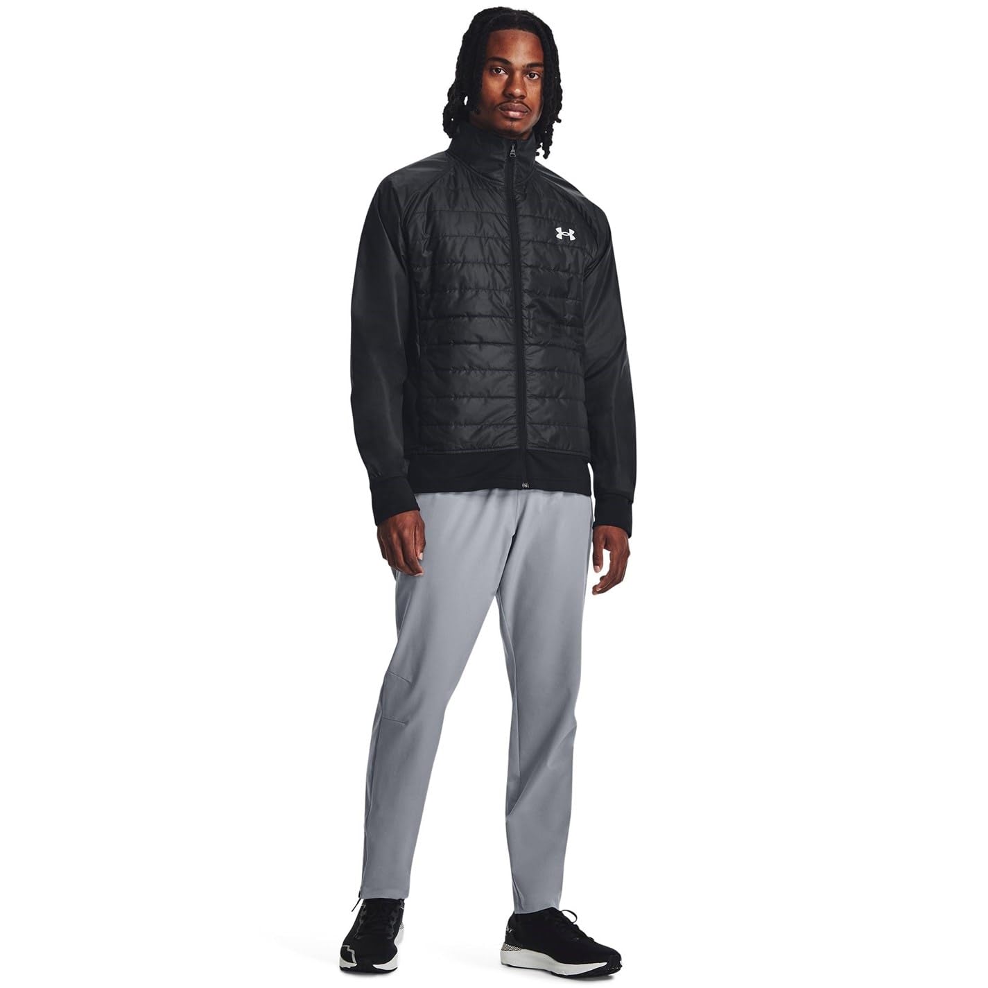 Under Armour Uomo Giacca Ibrida Da Corsa Isolata Storm, Black