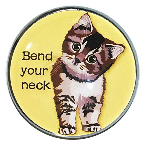 猫ピンバッジ ピンバッジ 猫 首傾げ YEピンバッチ 猫 ブローチ 猫 ピン