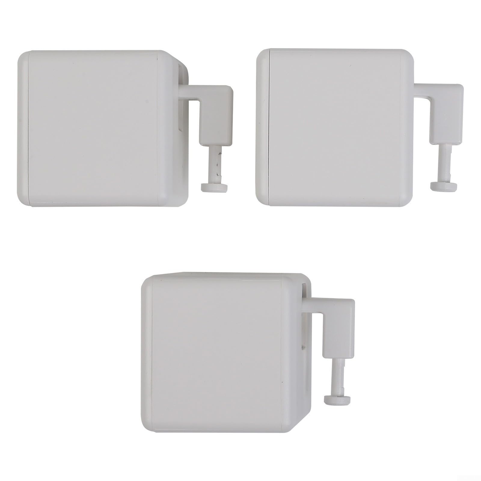 Pour poussoir intelligent compatible avec les télécommandes, batterie, mouvement réglable vers le haut et vers le bas, application contrôlée pour la domotique (3 blancs + concentrateur)