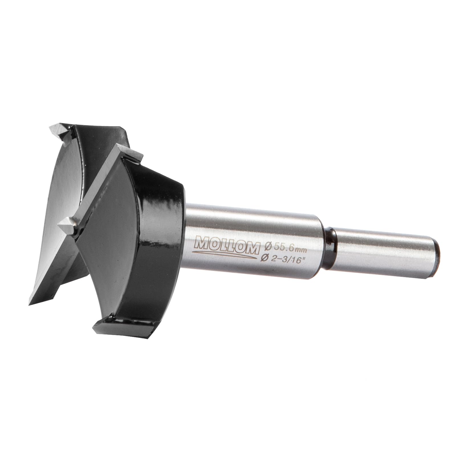MOLLOM 2-3/16" (55.6mm) Forstner Drill Bit for Precise Woodworking with Durable YG8 Carbide Thickness of 2.0mm,This Hinge Cutter Tool is Ideal for Hard Wood, Plastic, Plywood — image 1