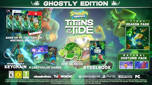 Bob 'Eponge Les Titans des Marées Ghostly Edition PS5 - vue 3