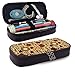 Produktbild Frühstück Zeit Artikel Teetasse Leder Bleistift Etui Tasche Reißverschluss Bleistift Etui Box Schulmaterial, große Kapazität Briefpapier Box