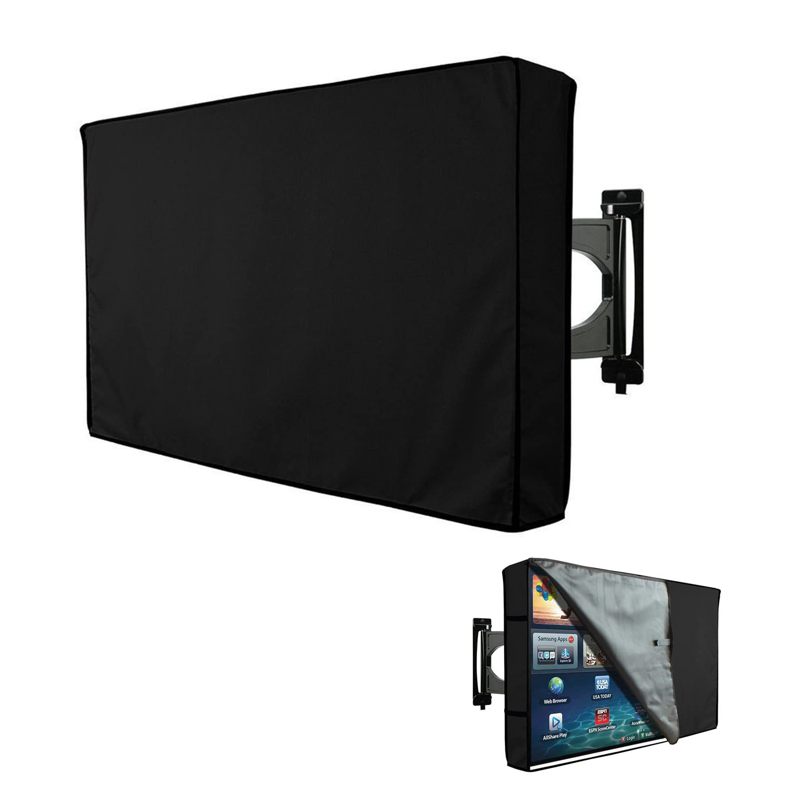 Housse De Protection TV Extérieur - Imperméable, Taille 22-70" - Pour Terrasse, Jardin, Restaurant - 4