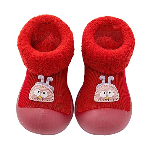 YANFJHV Zapatos para gatear para bebé, para aprender a caminar, para niños, para el suelo, suela suave, antideslizantes, para bebé, calcetines de invierno, calcetines de peluche, calcetines, RD1., 26 Cover