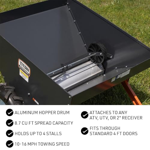 Titan Compact 8.7 Cu. Ft Manure Spreader