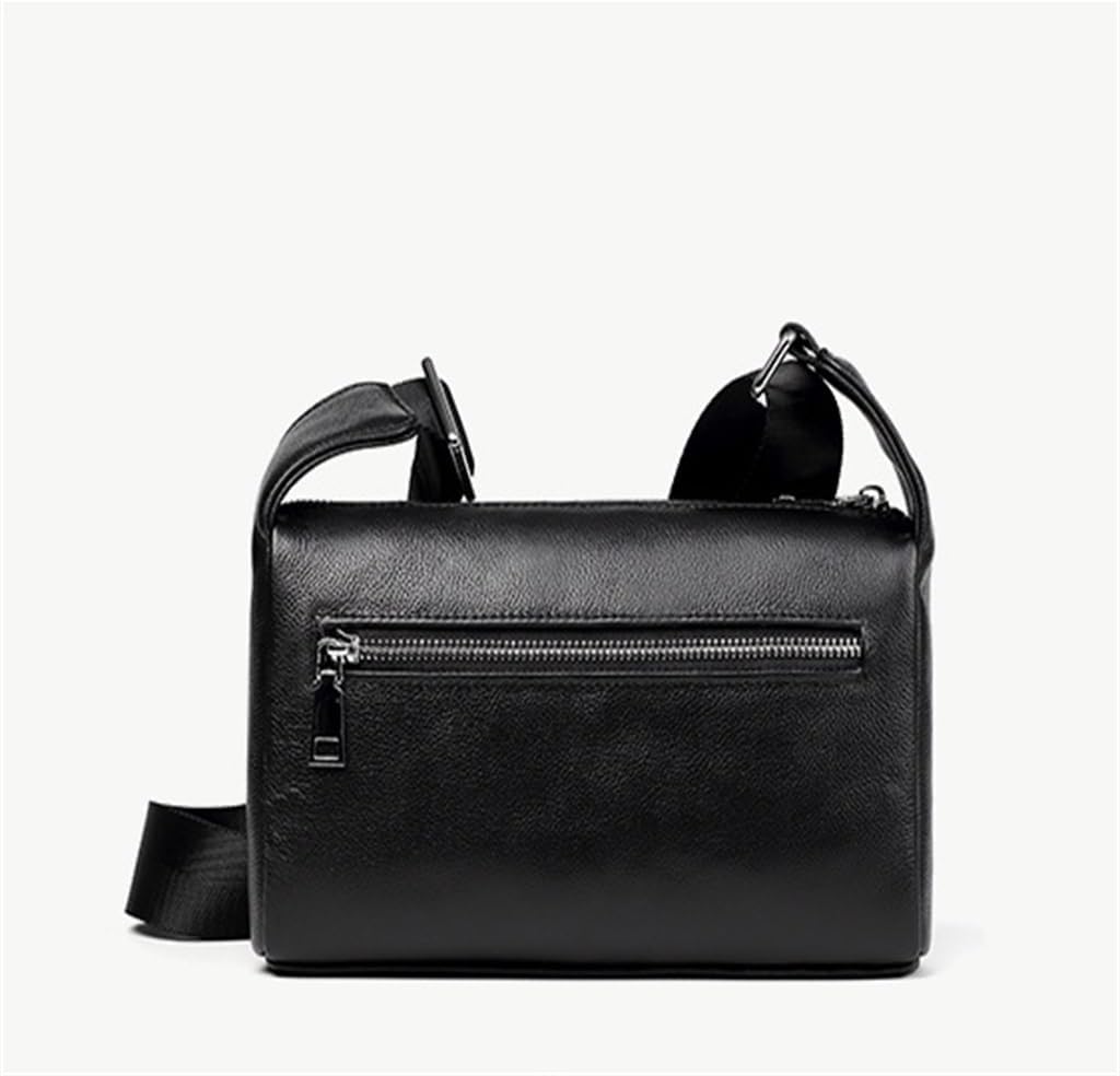Men's Shoulder Bag Sports Leather Crossbody Soft Cowhide Backpack Casual Vertical Models