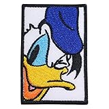 Donald Duck in Frame Embroidered Iron On Patch DIY & Repair Jeans, Jacket, Bag Sew On Emblem