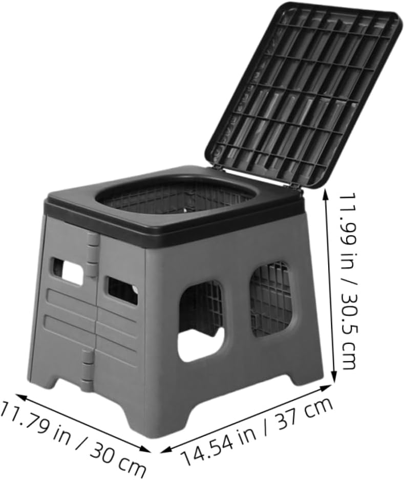 Portable Folding Toilet for Car Camping Lightweight and Compact Emergency Potty for Outdoor Travel and Camping Use Simple and Durable Design for Easy Storage
