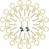 🔑Combinación de Valor: Obtendrá 70 pcsllaveros de oro con tornillo de cadena,el diámetro del llavero es de 2,5 cm,la longitud del llavero dorado es de 30 mm y la longitud de los pasadores de rosca es de 10 mm.El tamaño y la cantidad del llavero hecho a mano son muy adecuados para hacer pequeñas manualidades y también pueden satisfacer la mayoría de las necesidades prácticas.