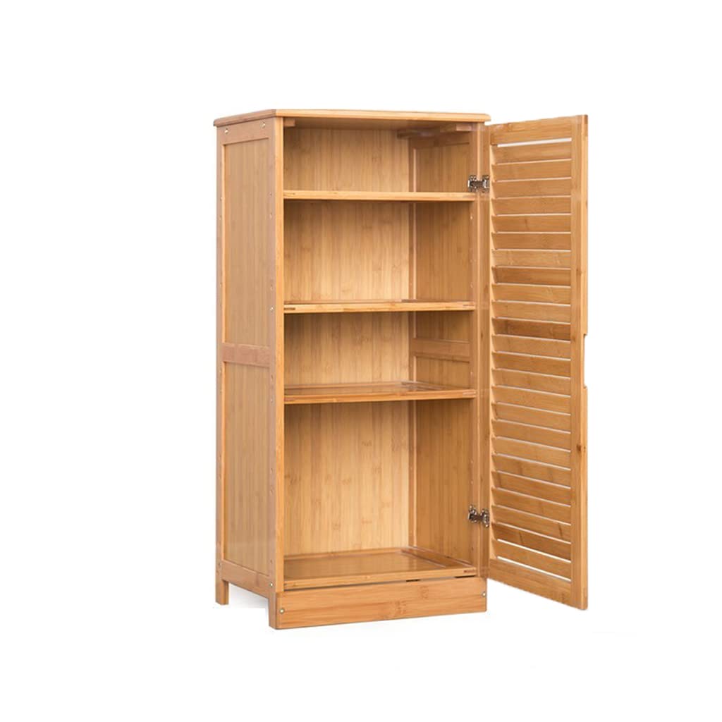 Étagères à chaussures armoire de rangement bambou meuble entrée 4 niveaux