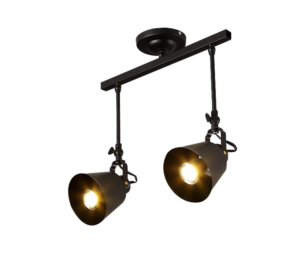 Lustre en fer rail d'éclairage orientable pour corriger le manque de lumière