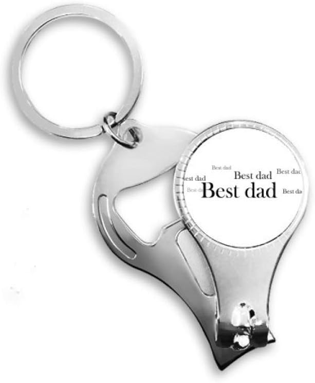Best Dad Festival Quote Art Deco Gift Fashion Nail Nipper Ring Key Chain Bottle Opener Clipper