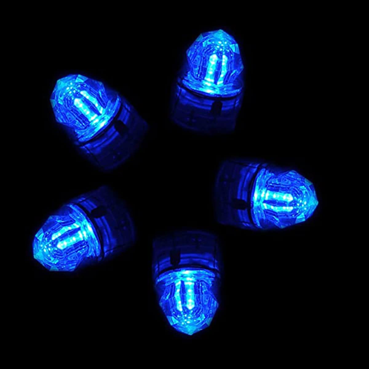 Luce da pesca a LED (confezione da 10) luci subacquee profonde impermeabili con diamanti tubolari per pesca subacquea con luce blu attrattivi per tonno pesce spada