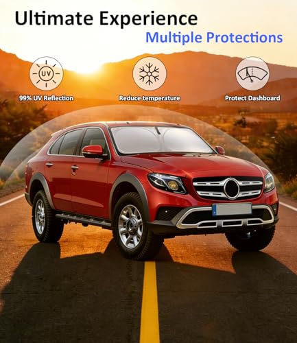 Image of Windshield Sun Shade for 2010-2016 Mercedes-Benz E-Class