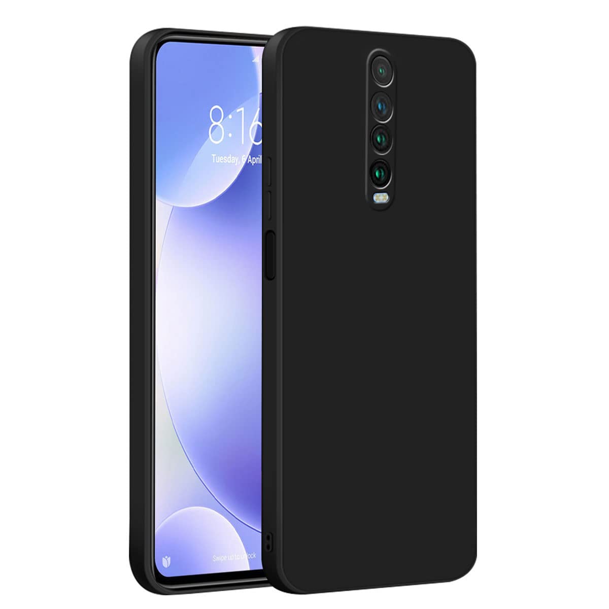 LIRAMARK Silicone Soft Back Cover Case for Poco X2 / Redmi K30 (Silicone Black)-image-10
