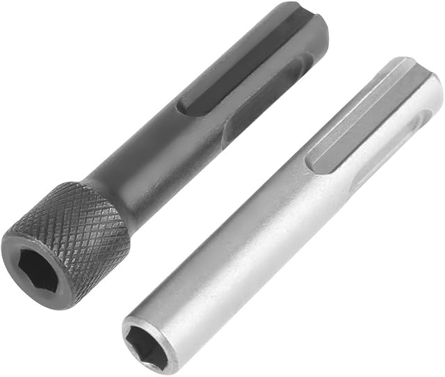 2Pcs/Set Hex Shank Screwdriver Holder Drill Bit Adaptor 1/4 Converter Socket Nut Impact Driver Set for SDS Hammer Drilling Tools