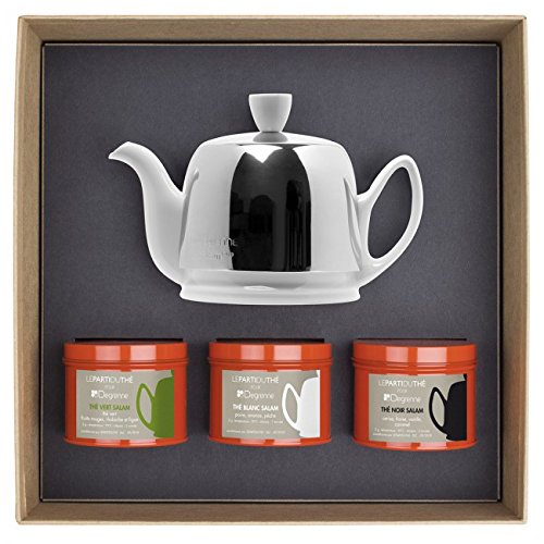 Guy Degrenne - Salam 2 cup Teapot with 3 Tea Tasting Boxes
