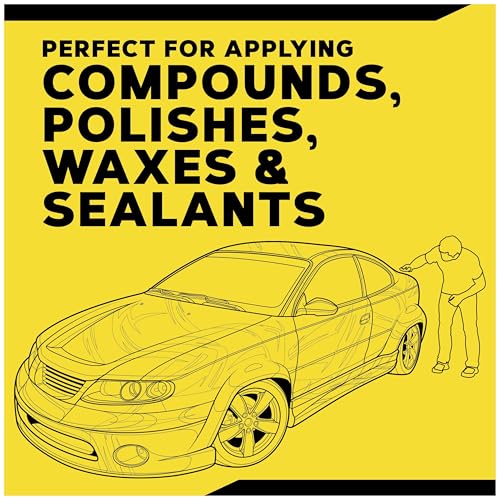 Image of Meguiar's Foam Applicator Pad 4 Pad (Car Polish /Wax Applicator) Durable & Washable