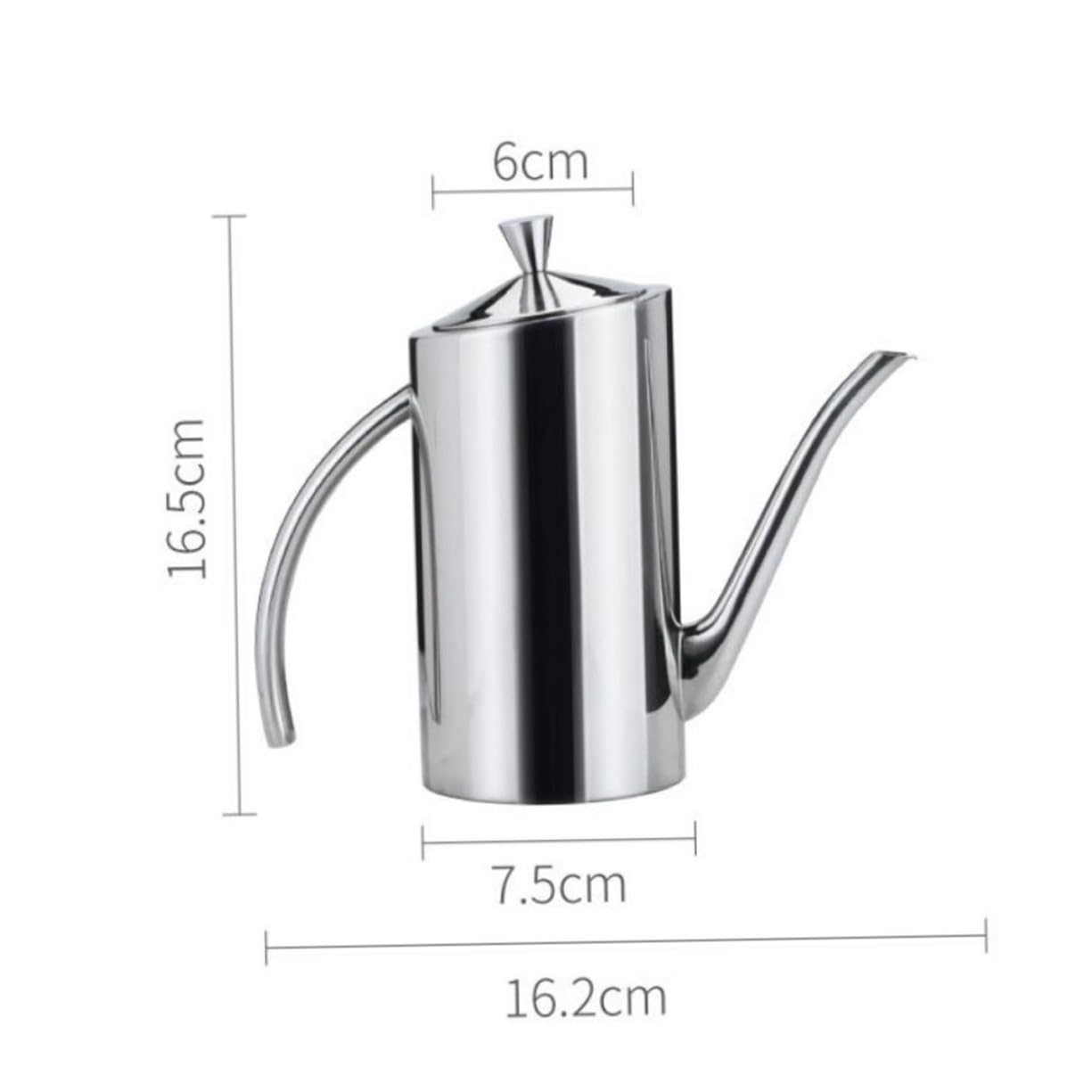 Botella Dispensadora de Aceite de Acero Inoxidable con Tapa Antigoteo y Diseño Antileak para Vinagre y Salsa Capacidad para Cocina y Restaurante