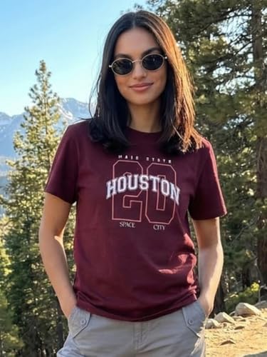 Image of Nobero Women's Graphic Printed T-Shirt | Regular Fit 180 GSM Cotton Tee for Women | Comfortable Round Neck Casual Wear